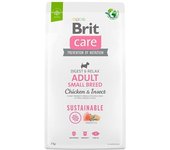 Brit Comida Para Perros Adultos De Raza Pequeña A Base De Pollo E Insectos Sostenible Care Dog 7kg