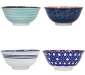 Kitchencraft Juego De 4 Cuencos Diseño Blues