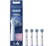 Oral-b Reemplazo De Cepillo Eléctrico Eb60x-4 Sensitive Clean Pro 4 Unidades