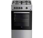 Beko Cocina De Gas Natural Con Horno Fsg52020fx 4 Fuegos