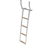 Plastimo Escalera Telescópica De 4 Peldaños De Teca