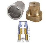 Tecnoseal Ánodo Hexagonal De Vástago Completo Radice 2.38kg