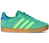 Adidas - Zapatilla Gazelle Niño, Unisex, Semi Court Green-Solar Green, 33,5