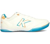 Kelme - Zapatilla de fútbol sala Precision, Unisex, Blanco y turquesa, 9,5 USA