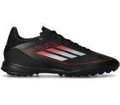 Adidas - Bota de fútbol F50 League Turf, Unisex, Core BlackIron Met-Lucid Red, 11 UK