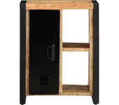 Aparador | aparador de comedor | armario de cocina de madera maciza de mango rugosa 55x35x70 cm cfw54096