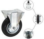 Ruedas fijas 4 unidades 160 mm