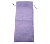 Sac à vin en tissu lin simple, 12 pezzi, con cordón de serraje, casa decorativa para champán (color chan