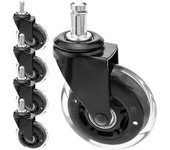 Rueda pivotante industrial fabricada en poliuretano sin frenos de 75 mm m11 pack de 5