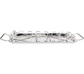 Parrilla plegable de acero inoxidable para asar muslos de pollo con bandeja de goteo, accesorio para barbacoa