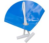 Cubierta de proteccion invierno para piscina de 3 x 9 m más 15 cm para anclaje en azul / negro