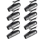 8 x 18w led de trabajo 12v 24v proyector offroad para tractor, excavador, proyectores, ip67