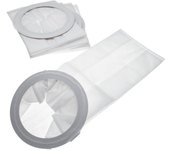 Vhbw 5x bolsa compatible con nilfisk gd 10 back aspiradora - vellón micro, 17,75 cm x 44,85 cm blanco