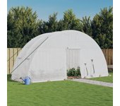 Vidaxl invernadero con estructura de acero blanco 12 m² 6x2x2,85 m