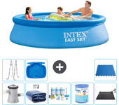 Paquete de piscina - intex - alrededor - 305x305x76 cm + accesorios a932