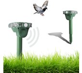 Repelente solar con flash 270 °, 4 led, ultrasonido y flash