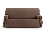 Funda de sofá valeria 2 plazas universal marrón 140 - 180 cm