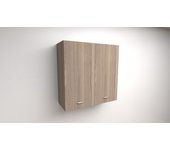 Mueble de pared con desagüe para vajillas a 90xl 60xp 33 completo con desagüe para vajillas de acero inoxidable (olmo)