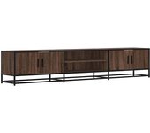 Mueble tv | mueble de salón | mesa de tv madera de ingeniería marrón roble 210x35x41 cm cfw99170