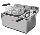 Freidora eléctrica de 10+4 litros maiser f12/10+6/4