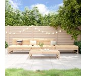 Juego de muebles de jardín 4 piezas | conjunto de comedor | conjunto de descanso madera maciza de pino cfw243502