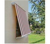 Toldo abatible cm.400 x h.300 - verde/blanco