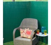 Valla ca?izo de ocultación jardín doble cara pvc verde 1x3 m