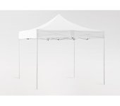 Carpa plegable 3x3 black edition blanca - - impermeable - cenador ideal para jardín, playa, terrazas