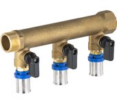 Colector macho - hembra 3/4 - 3 salidas multicapa para crimpar ø16 en válvulas quick plomberie