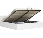 Cama matrimonial | cama para adultos | cama canapé hidráulica cuero sintético blanco 160x200 cm cfw207040