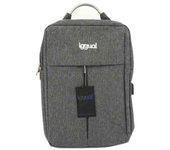 Mochila para portátil iggual igg317044 impermeable gris