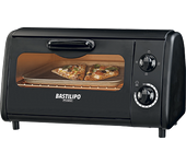 Bastilipo - toscana mini horno tostador, 800 w, 8 litros, negro, eficiencia energética g