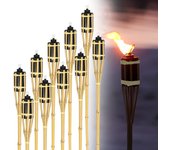 24 piezas antorcha de jardín antorcha de aceite de bambú antorcha de bambú natural altura 90cm
