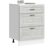 Mueble bajo de cocina | armario de cocina porto gris cemento madera reconstituida cfw54616
