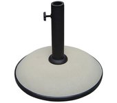 Marbueno base sombrilla redonda cemento 36x29,5 cm 11kg blanco jardin, piscina y terraza 1