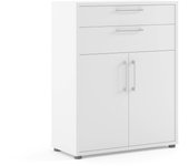 Aparador agra, bufé de salón, aparador de salón, despensa de cocina, 89x40 h113 cm, blanco
