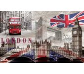 Cuadro london gráfico england - 80x50 cm