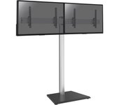 Soporte de suelo para 2 pantallas de tv 43 - 49 altura 175cm, inclinable