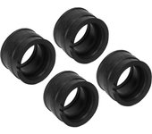 Juego de 4 adaptadores de goma para colector de admisión de carburador para nv400 cj ck steed 400 vrx400t nv600 vt600c vt600cd shadow