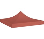 Techo de carpa de recepción 3x3 m terracota 270 g/m2