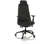 Silla de oficina / silla giratoria yucano tela negro hjh office