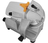Cortadora de carne comercial de acero inoxidable con hoja de corte de 30 cm cortafiambres queso pan verduras 320w