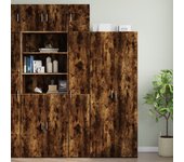 Mueble de almacenaje | armario estrecho madera ingeniería roble ahumado 30x42,5x225 cm cfw246231