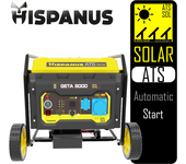 🇪🇸 generador inverter de apoyo solar 8000w geta ats/sol hispanus - arranque automático, carga de baterías solares, apoyo fotovoltaico, silencioso