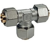 Racor en t giacomini con adaptadores para multicapa 16x2 r564mx048