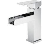 Mezclador de lavabo en cascada cromado - alnair