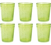 H&h 6 vasos de bebida giada color verde cl 46