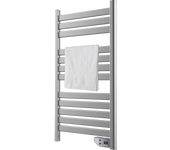 Toallero eléctrico evvo c500 acero, 450w, hasta 8 m2, eficiente y silencioso, seguridad sobrecalentamiento, antisalpicaduras, modo 2 horas