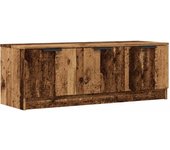 Mueble tv | mueble de salón | mesa de tv madera contrachapada madera antigua 102x35x36,5 cm cfw585427