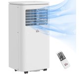 Aire acondicionado portátil homcom abs blanco 30x34x69.4 cm